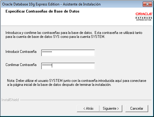 Como instalar Oracle Database 10g Express Edition XE