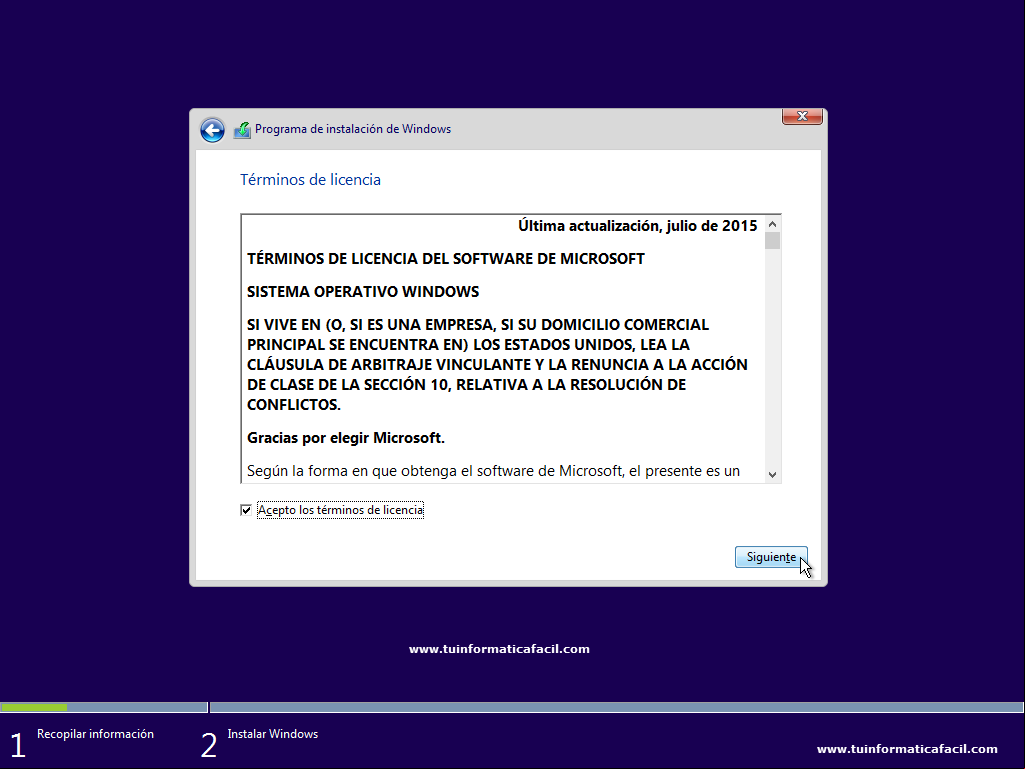 Instalar Windows 10 Imagen 5
