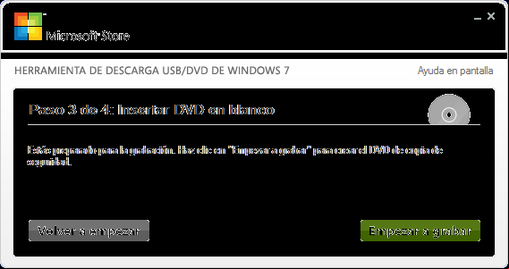 Como usar La  herramienta  de descarga  USB / DVD de Windows